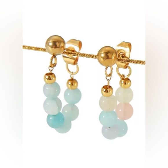 Free People Jewelry - Pastel Beaded Earrings A1183